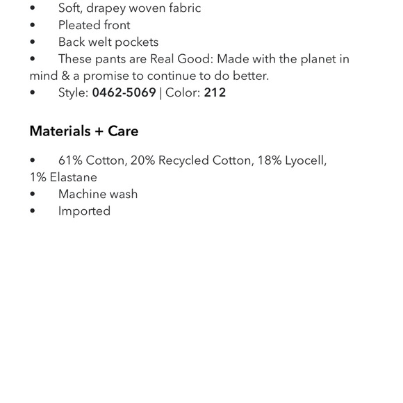 AE NWOT Dreamy Drape High Waisted Khaki Trouser Size 6 Short - Picture 9 of 10